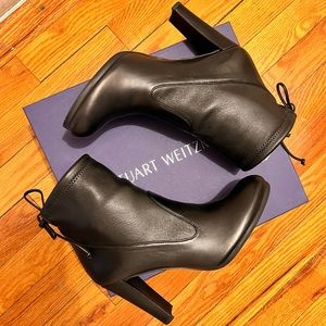 Stuart Weitzman Leather Ankle Booties